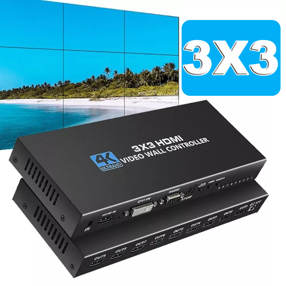 Home Cinema Video Processor - Контроллер видеостены HDMI 4K 3X3/2X3/2X2 Процессор