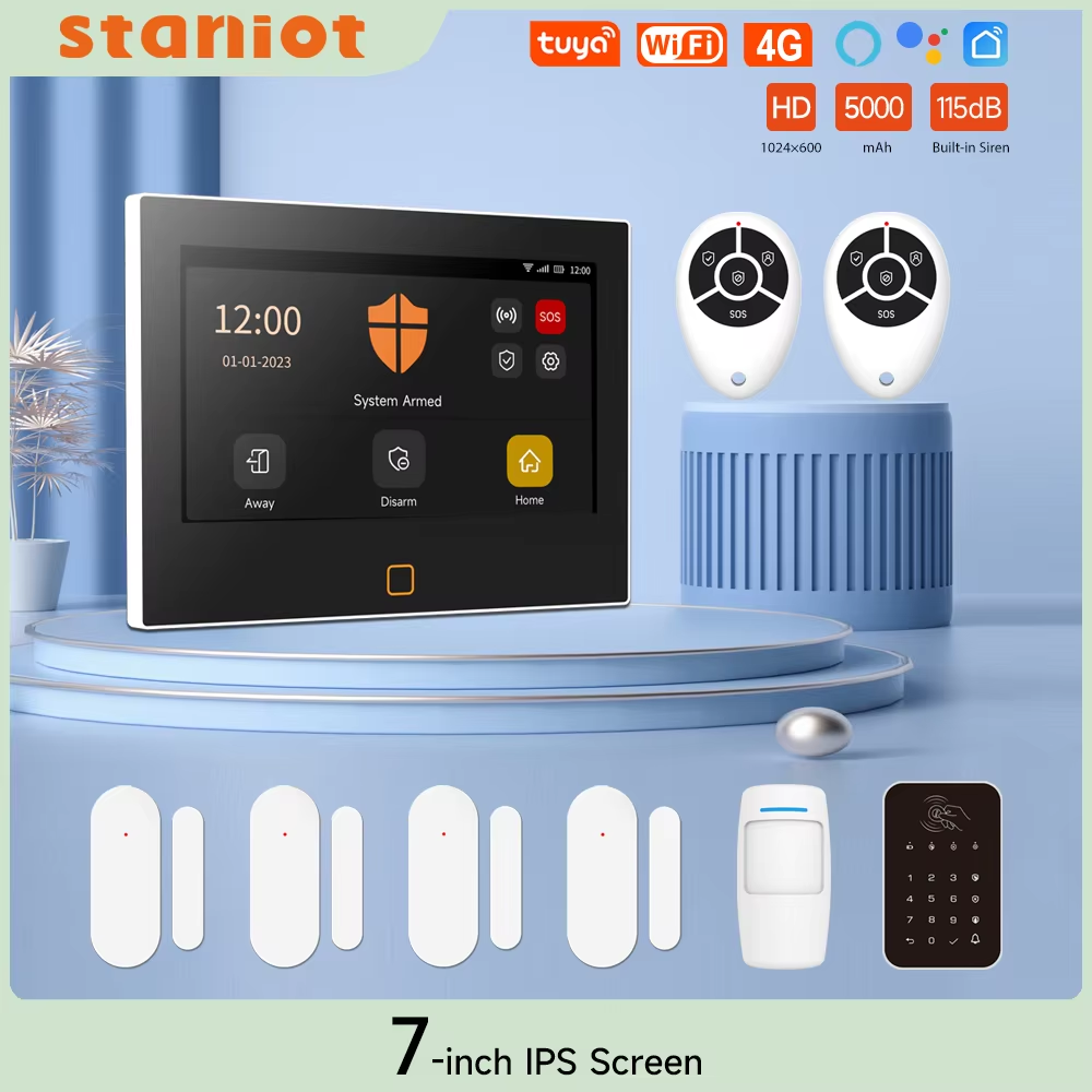 Home Cinema App - Staniot 7 дюймов HD сигнализация беспроводной